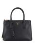 Prada 100% Leather Black Galleria Double Zip Tote Saffiano Leather Small One size - photo 1