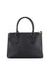 Prada 100% Leather Black Galleria Double Zip Tote Saffiano Leather Small One size - photo 4