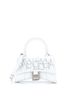 Balenciaga 100% Leather White Graffiti Hourglass Top Handle Bag Leather XS One size - photo 1