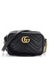 Gucci 100% Leather Black GG Marmont Shoulder Bag Matelasse Leather Mini One size - photo 3