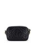 Gucci 100% Leather Black GG Marmont Shoulder Bag Matelasse Leather Mini One size - photo 2