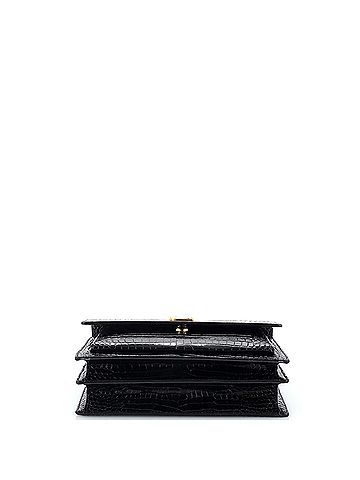 Saint Laurent Sunset Crossbody Bag Crocodile Embossed Leather Medium (view 2)