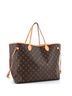 Louis Vuitton 100% Coatead Canvas Brown Neverfull Tote Monogram Canvas GM One size - photo 4