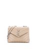 Saint Laurent 100% Leather Tan Loulou Shoulder Bag Matelasse Chevron Leather Small One size - photo 1