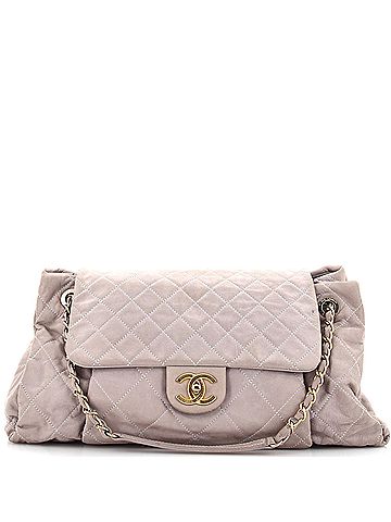 Chanel Chic Quilt Accordion Flap Bag Quilted Iridescent Calfskin Large (view 2)