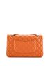 Chanel 100% Leather Orange Chanel Classic Double Flap Bag Quilted Caviar Medium  One size - photo 2