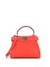 Fendi 100% Leather Red Fendi Iconic Selleria Peekaboo Bag Leather Mini  One size - photo 1