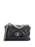 Chanel 100% Leather Black 19 Flap Bag Quilted Leather Large One size - photo 1