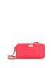 Chanel 100% Leather Pink Boy Double Zip Clutch with Chain Quilted Caviar One size - photo 1