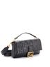 Fendi 100% Leather Black Baguette NM Bag Zucca Embossed Leather Large One size - photo 3