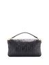 Fendi 100% Leather Black Baguette NM Bag Zucca Embossed Leather Large One size - photo 4