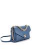Chanel 100% Leather Blue Coco Chevron Flap Bag Stitched Calfskin Medium One size - photo 4