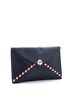 Chanel 100% Leather Blue Airlines Envelope Clutch Lambskin Large One size - photo 3