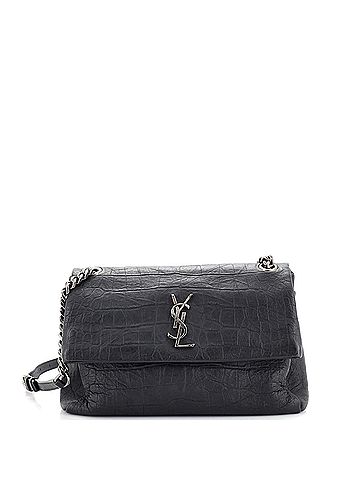 Saint Laurent West Hollywood Shoulder Bag Crocodile Embossed Leather Medium (view 1)