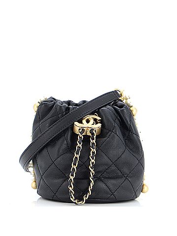 Chanel About Pearls Bucket Bag Quilted Calfskin Mini (view 1)
