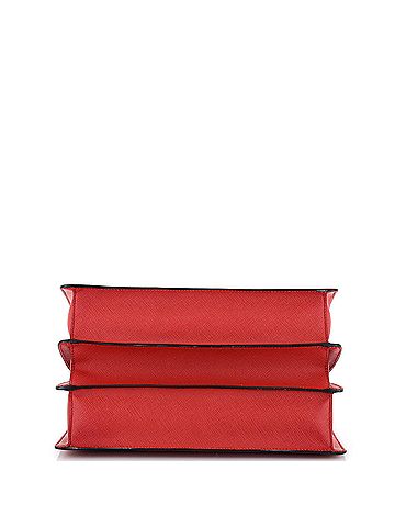 Prada Turnlock Compartment Shoulder Bag Saffiano Leather Medium (view 2)