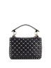 Valentino Garavani 100% Leather Black Rockstud Spike Flap Bag Quilted Leather Medium One size - photo 2