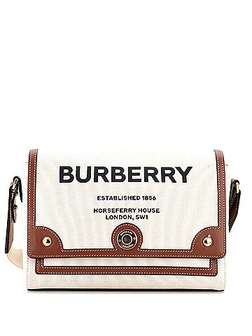 Burberry Note Crossbody Bag Canvas with Leather Medium (view 1)