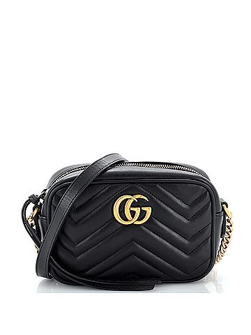 Gucci GG Marmont Shoulder Bag Matelasse Leather Mini (view 1)