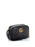 Gucci 100% Leather Black GG Marmont Shoulder Bag Matelasse Leather Mini One size - photo 3