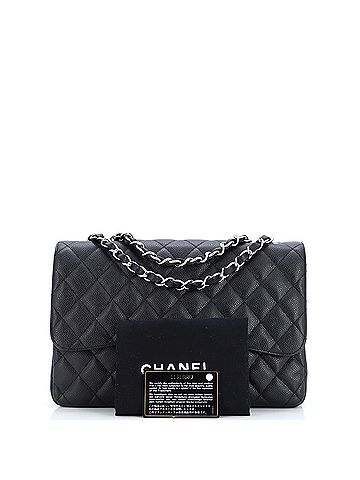 Chanel Classic Single Flap Bag Quilted Caviar Jumbo (view 1)