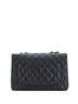 Chanel 100% Leather Black Classic Single Flap Bag Quilted Caviar Jumbo One size - photo 4