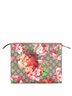 Gucci 100% Coatead Canvas Brown Toiletry Pouch Blooms Print GG Coated Canvas Large One size - photo 1
