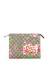 Gucci 100% Coatead Canvas Brown Toiletry Pouch Blooms Print GG Coated Canvas Large One size - photo 4