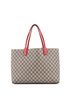 Gucci 100% Coatead Canvas Brown Reversible Tote GG Print Leather Medium One size - photo 4