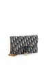 Christian Dior 100% Canvas Blue Saddle Chain Clutch Oblique Canvas One size - photo 3