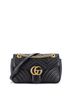 Gucci 100% Leather Black GG Marmont Flap Bag Matelasse Leather Small One size - photo 3
