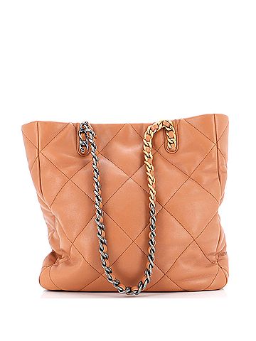 Chanel 19 Shopping Bag Quilted Leather Medium (view 2)