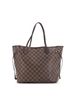 Louis Vuitton 100% Coatead Canvas Brown Neverfull Tote Damier MM One size - photo 4