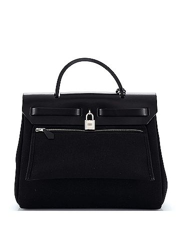 Hermès Herbag Zip Leather and Toile 31 (view 2)