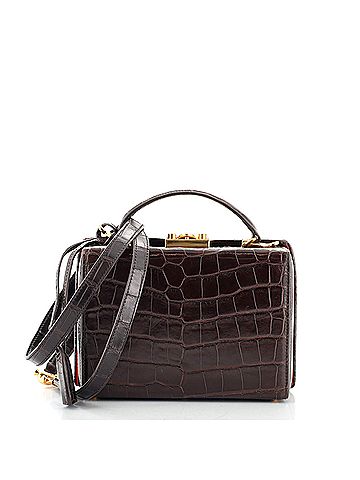 Mark Cross Grace Box Bag Crocodile Small (view 1)