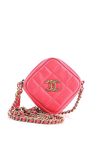 Chanel Diamond Clutch with Chain Quilted Lambskin (view 1)