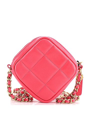 Chanel Diamond Clutch with Chain Quilted Lambskin (view 2)