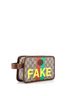 Gucci 100% Coated Canvas Brown Fake/Not Cosmetic Case Printed GG Coated Canvas One size - photo 3
