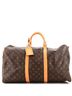 Louis Vuitton 100% Coated Canvas Brown Keepall Bandouliere Bag Monogram Canvas 50 One size - photo 1