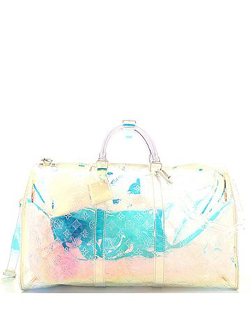 Louis Vuitton Keepall Bandouliere Bag Limited Edition Monogram Prism PVC 50 (view 1)