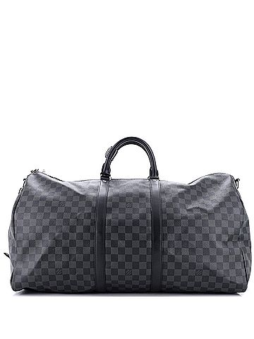 Louis Vuitton Keepall Bandouliere Bag Damier Graphite 55 (view 1)