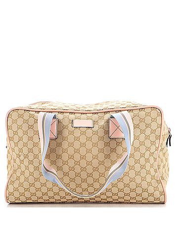 Gucci Web Carry On Duffle Bag GG Canvas Medium (view 1)