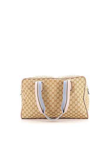 Gucci Web Carry On Duffle Bag GG Canvas Medium (view 2)