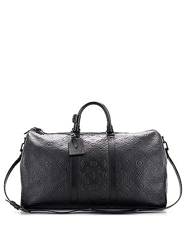 Louis Vuitton Keepall Bandouliere Bag Monogram Shadow Leather 50 (view 1)