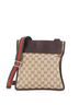 Gucci 100% Canvas Brown Web Strap Zip Messenger Bag GG Canvas Small One size - photo 1