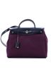 Hermès Purple Blue Herbag Zip Leather and Toile 31 One size - photo 1