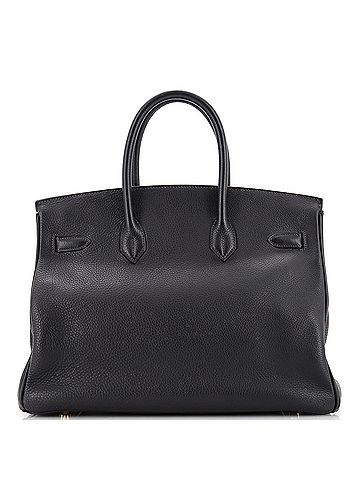 Hermès Birkin Handbag Blue Togo with Gold Hardware 35 (view 2)