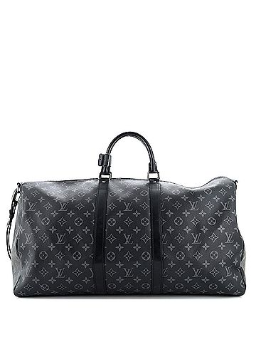 Louis Vuitton Keepall Bandouliere Bag Monogram Eclipse Canvas 55 (view 1)
