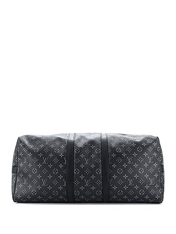 Louis Vuitton Keepall Bandouliere Bag Monogram Eclipse Canvas 55 (view 2)