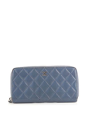 Chanel Zip Around Wallet Quilted Caviar Long (view 1)